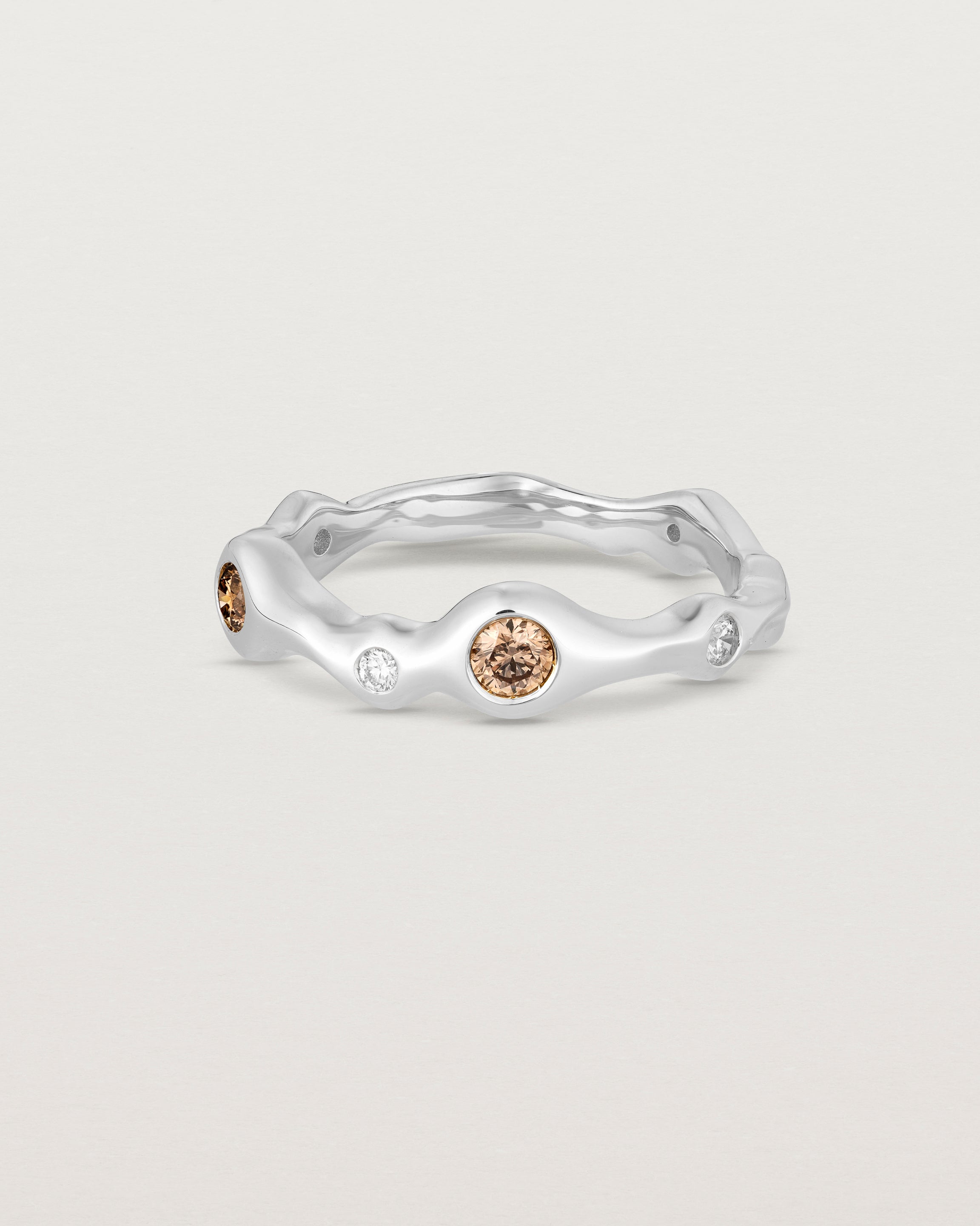 Organic Ring | Champagne & White Diamonds
