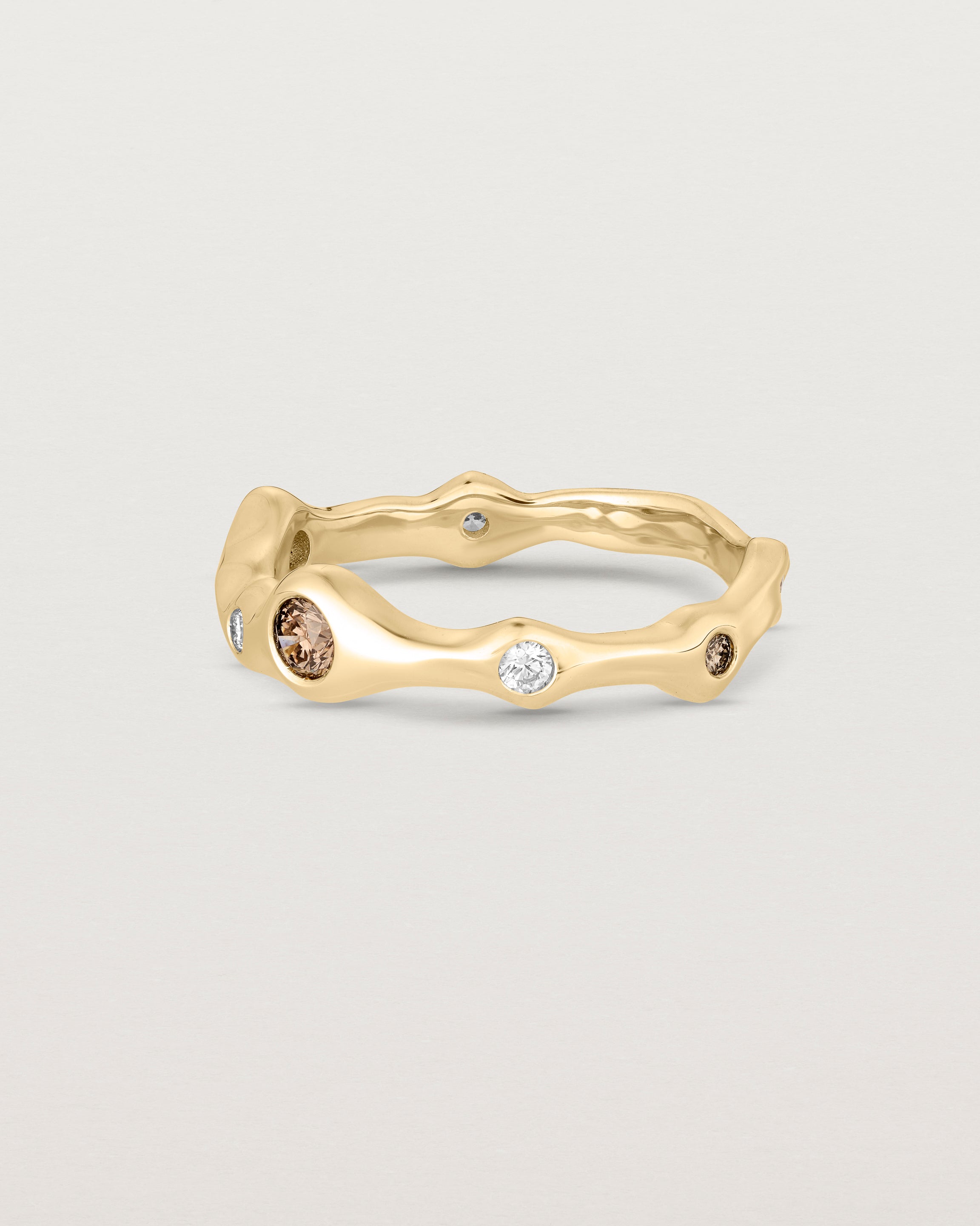 Organic Ring | Champagne & White Diamonds