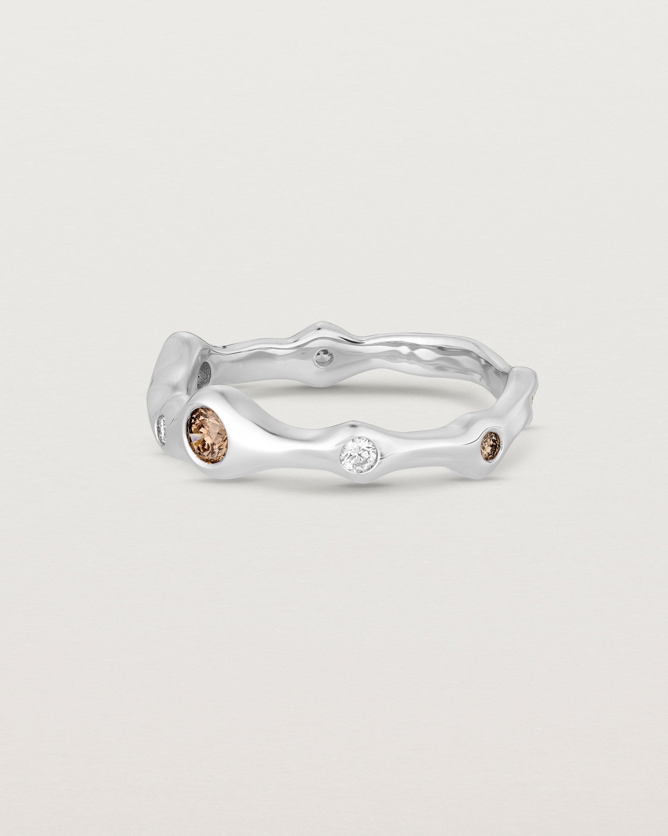 Organic Ring | Champagne & White Diamonds