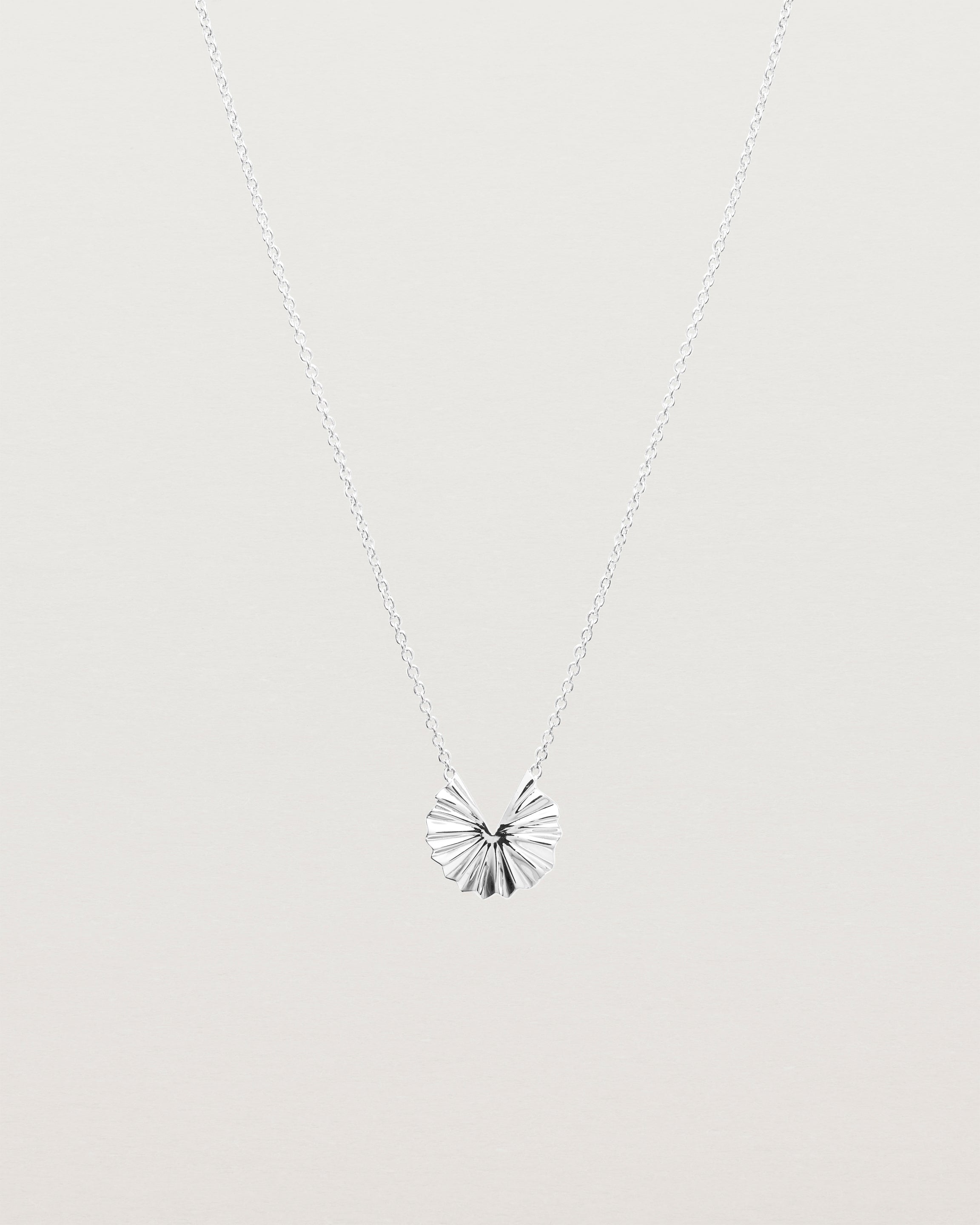 Front view of the Pan Necklace | Sterling Silver.