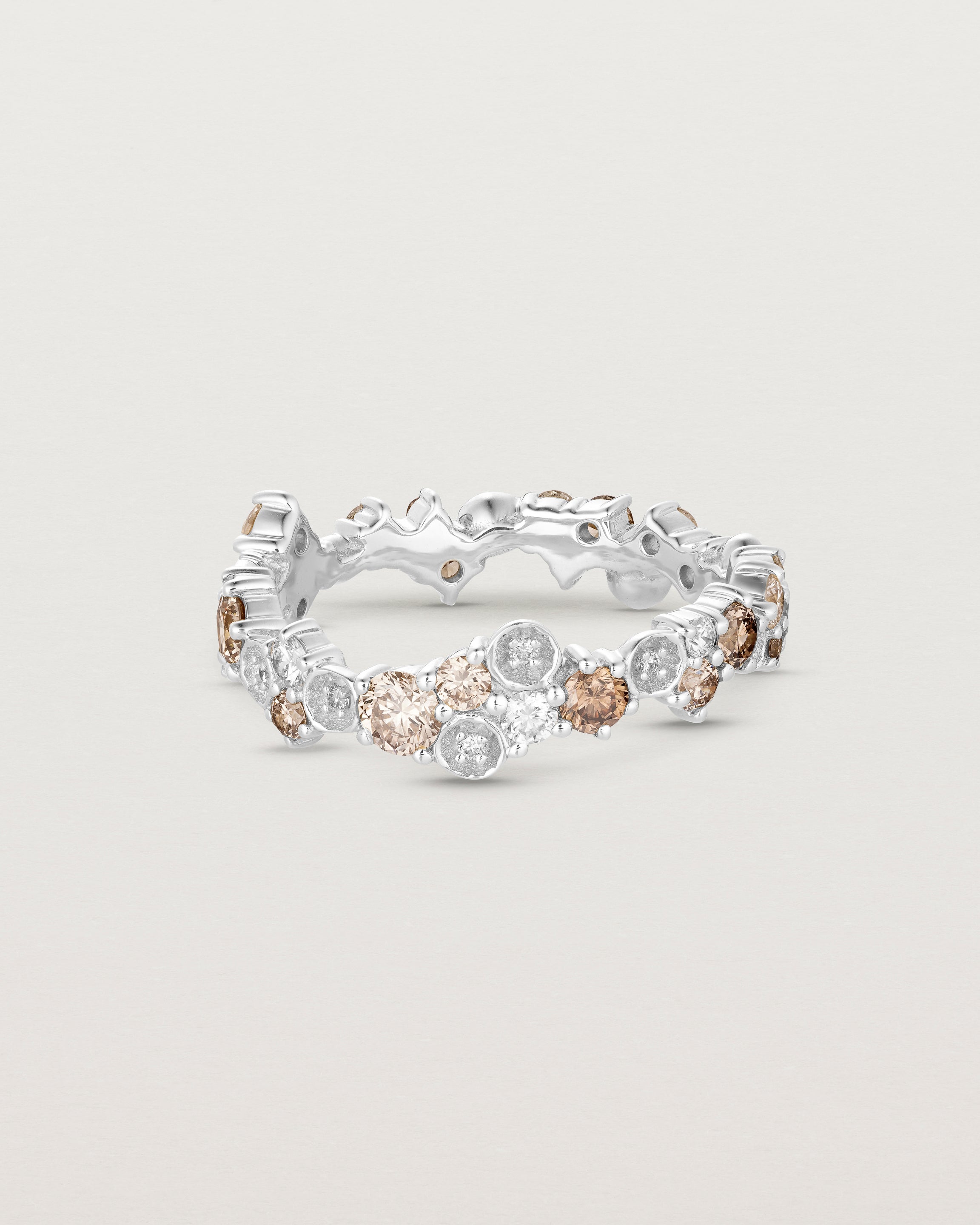 Patera Ring | Champagne & White Diamonds