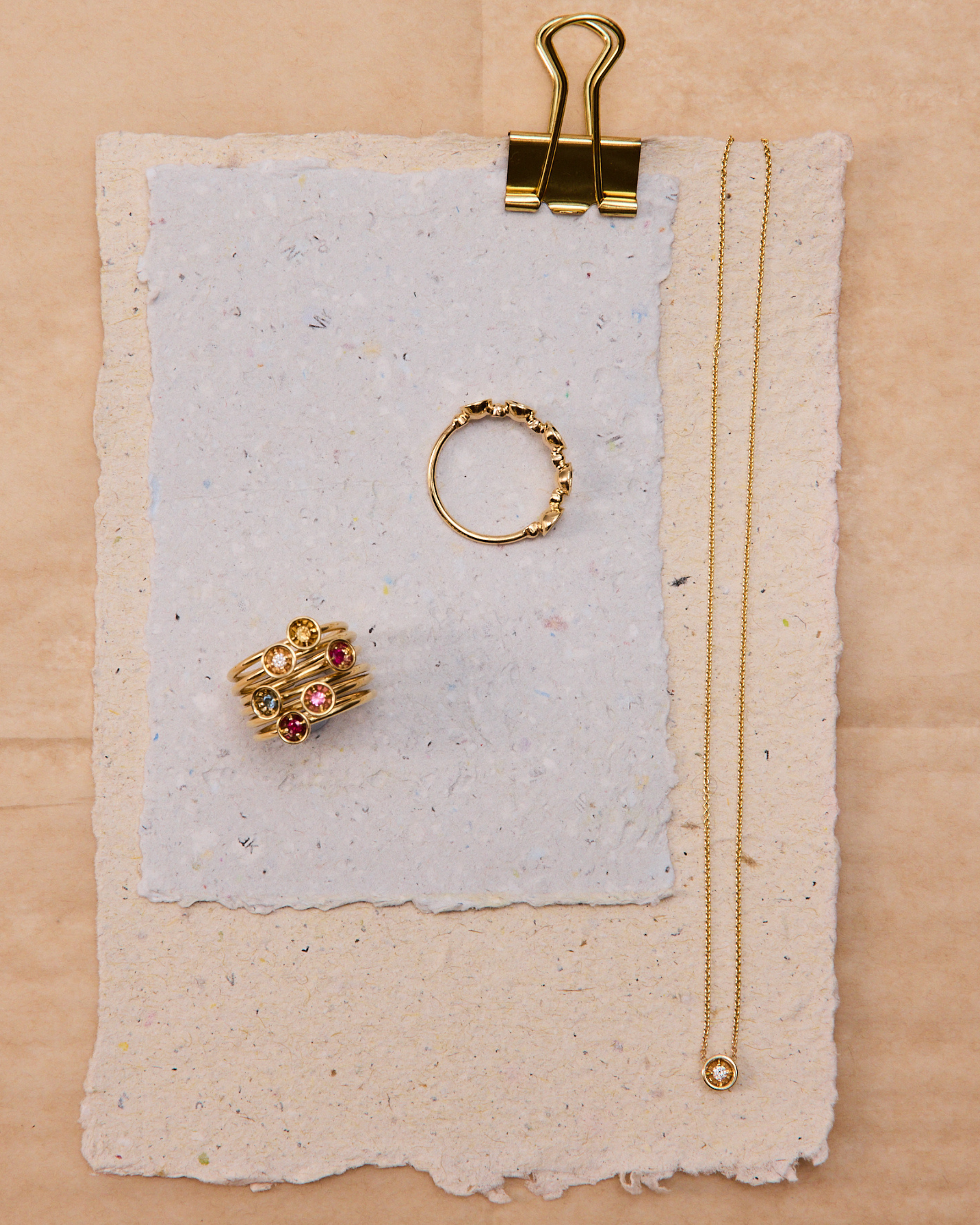 Patera Stacking Ring | Birthstone