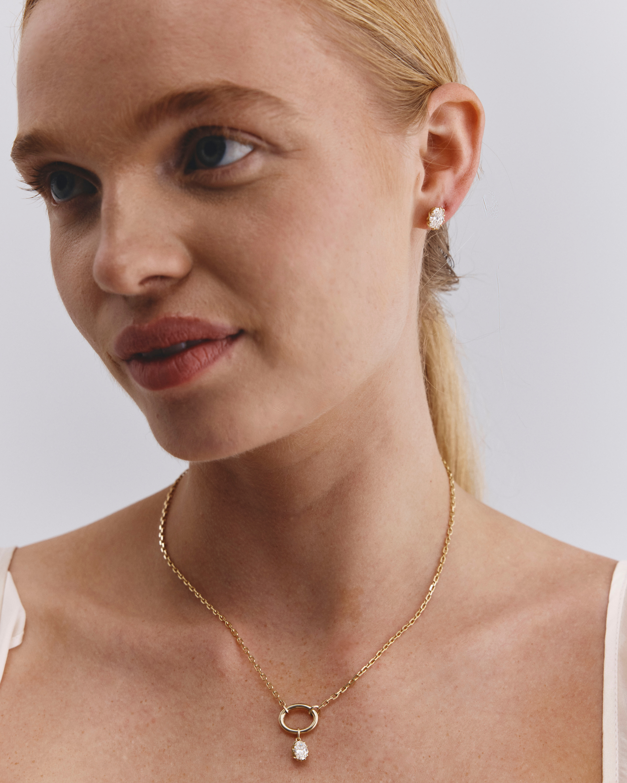 Eirene Charm | Oval Laboratory Grown Diamond
