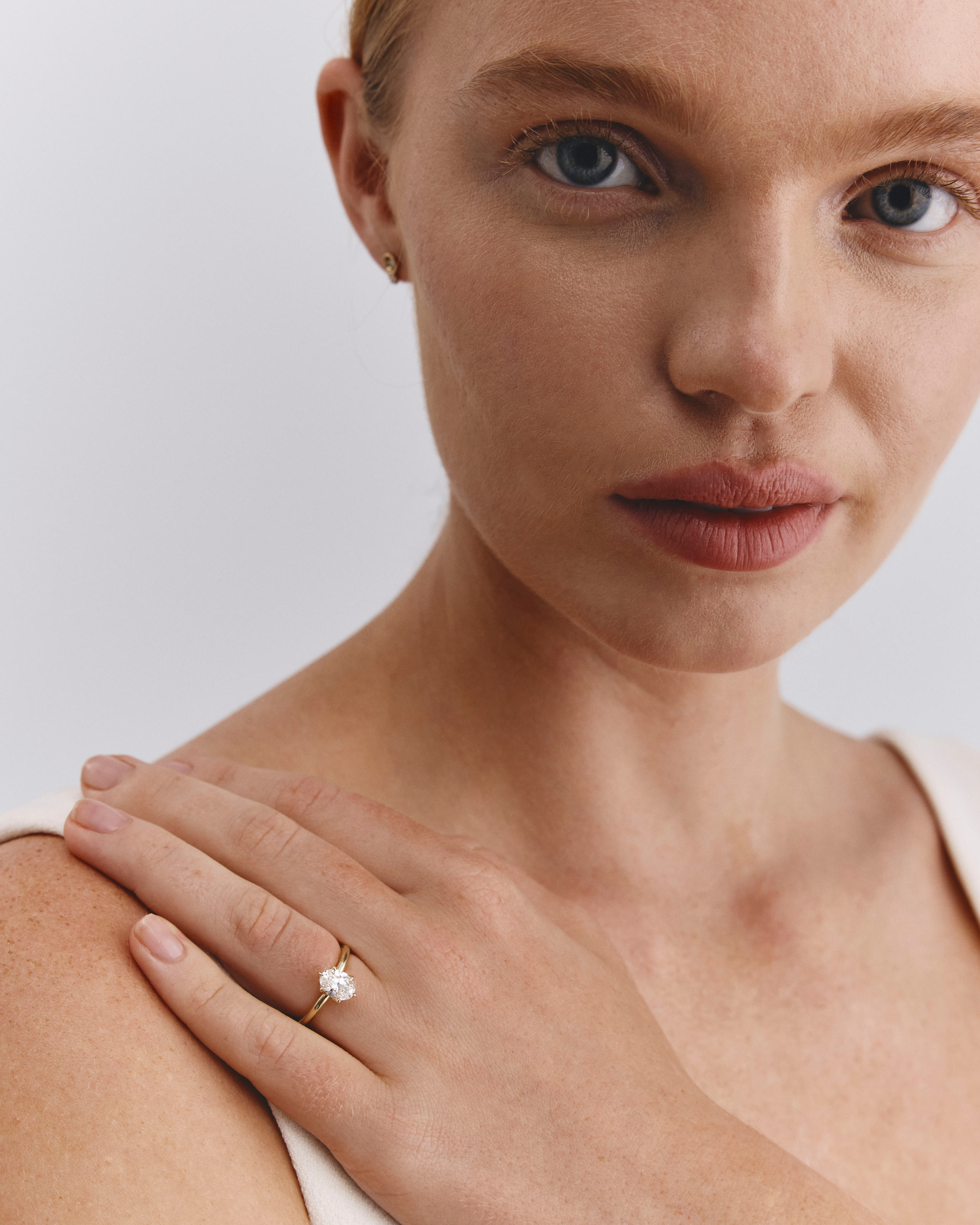 Eirene Solitaire Ring | Oval Laboratory Grown Diamond
