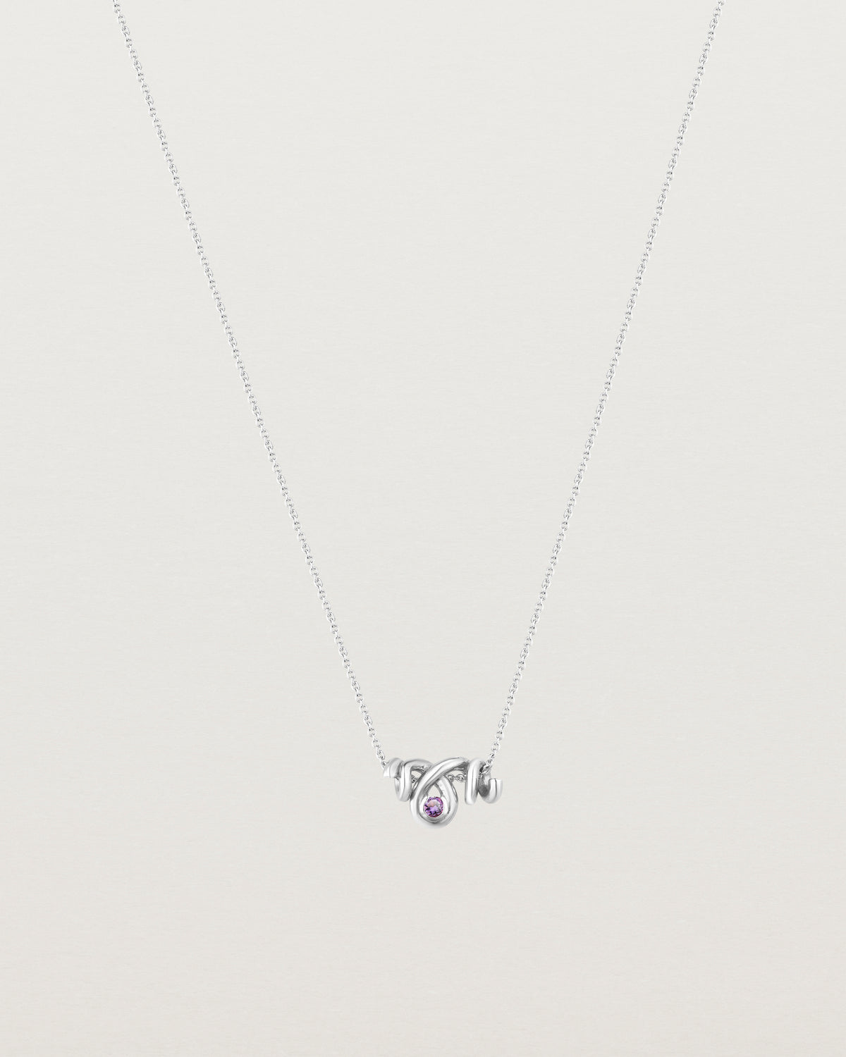 Petite Fold Necklace | Birthstone