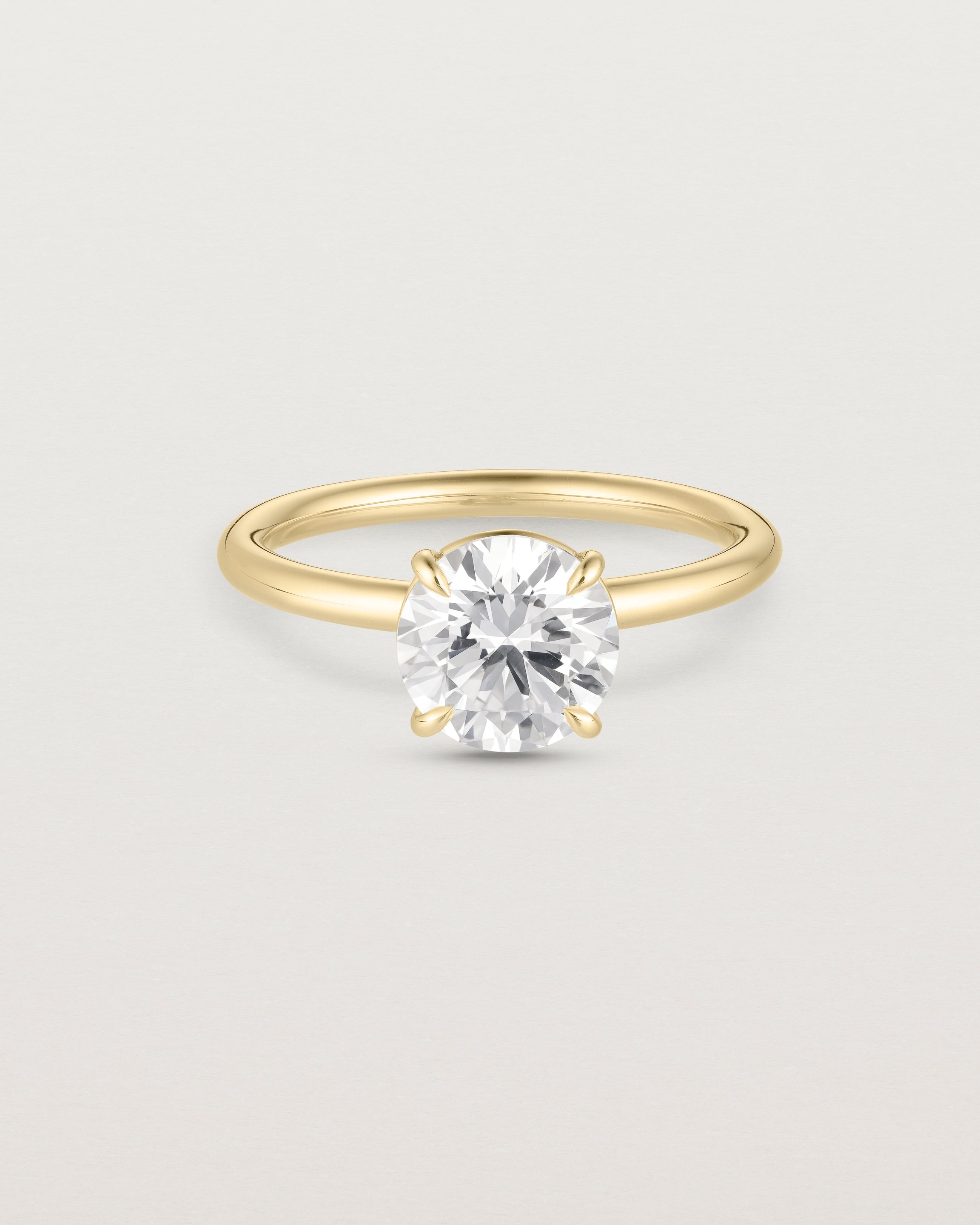 Tulip Round Solitaire | Diamond