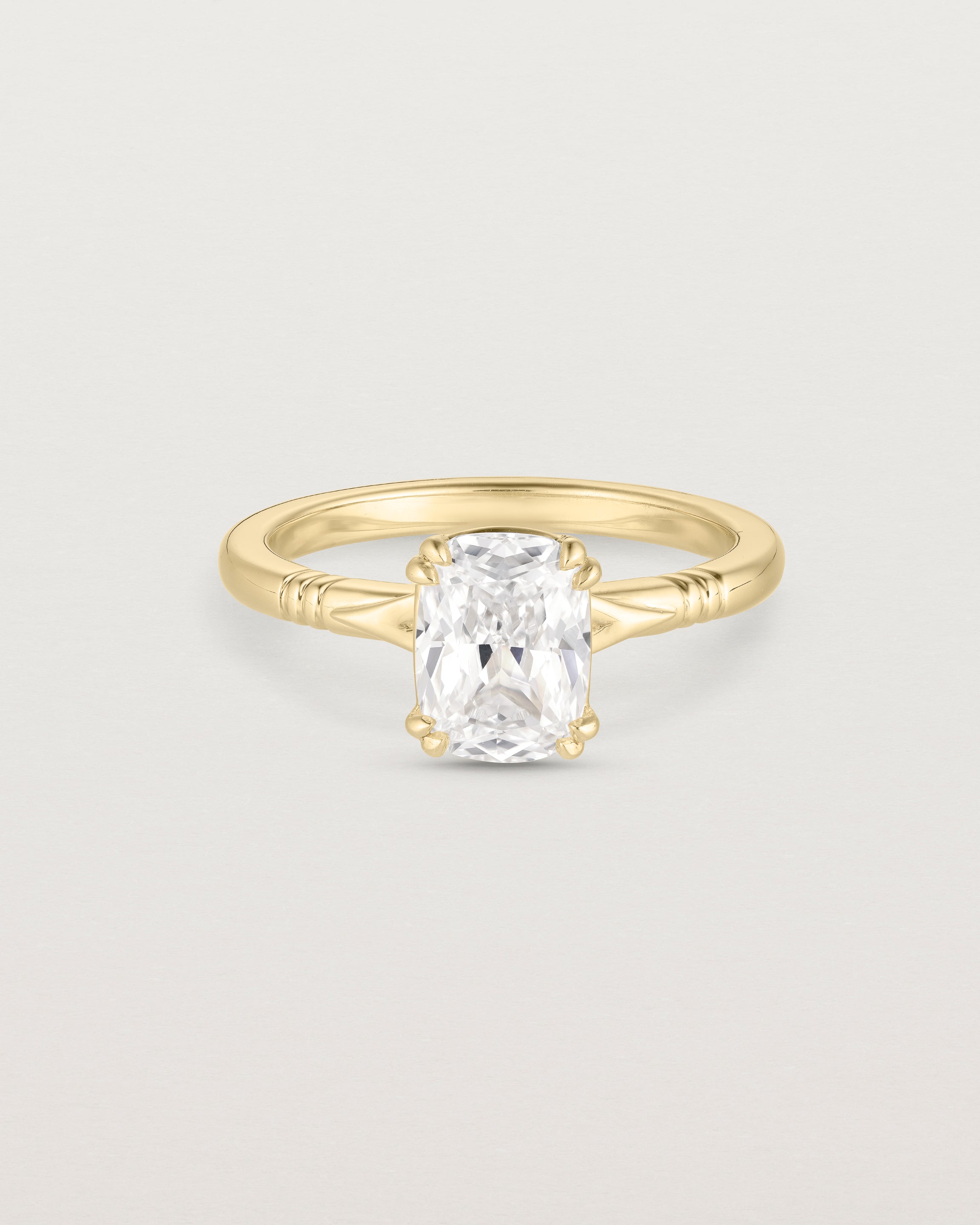 Vintage Elongated Cushion Solitaire | Diamond