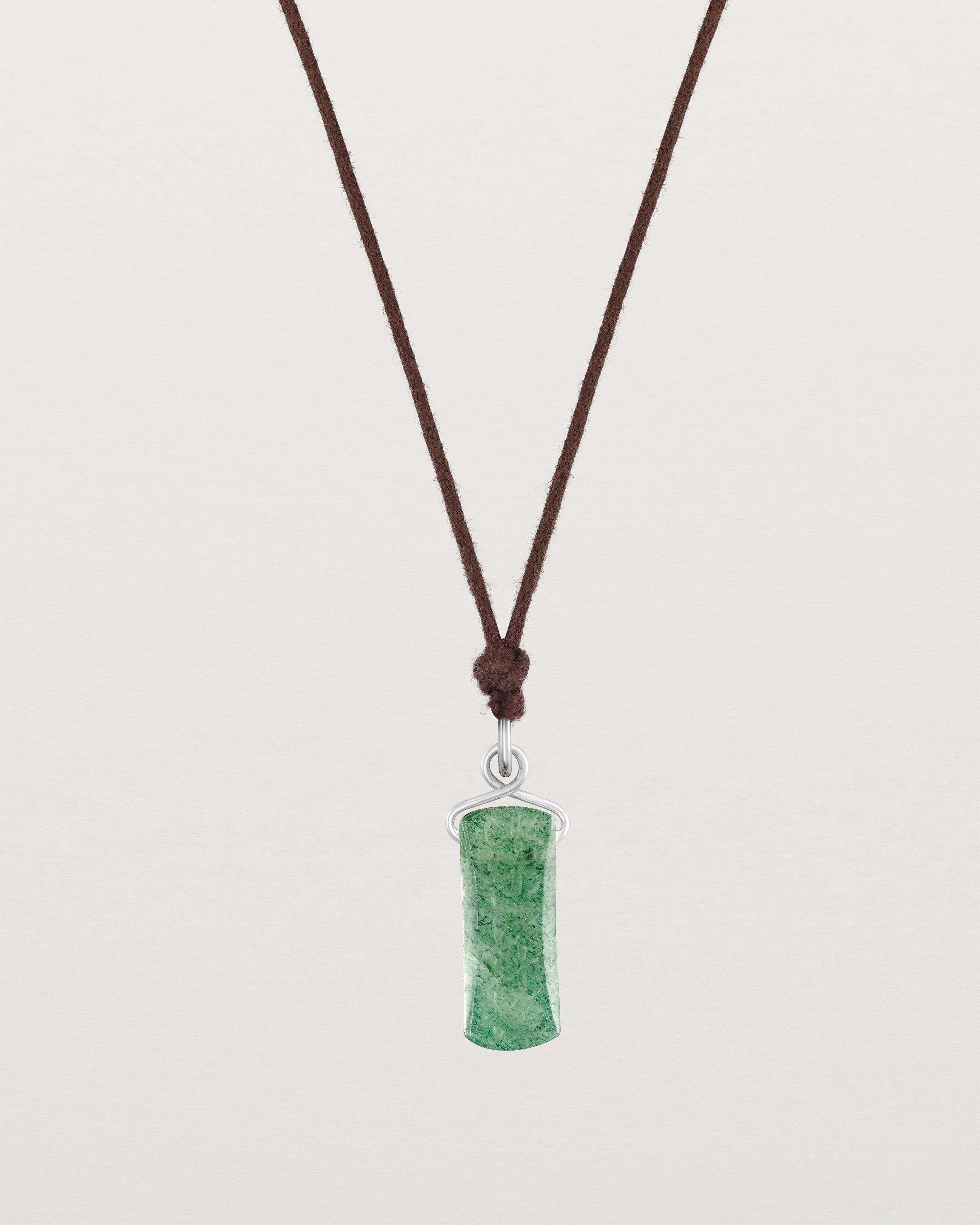 Saira Necklace | Jade & Cotton Cord