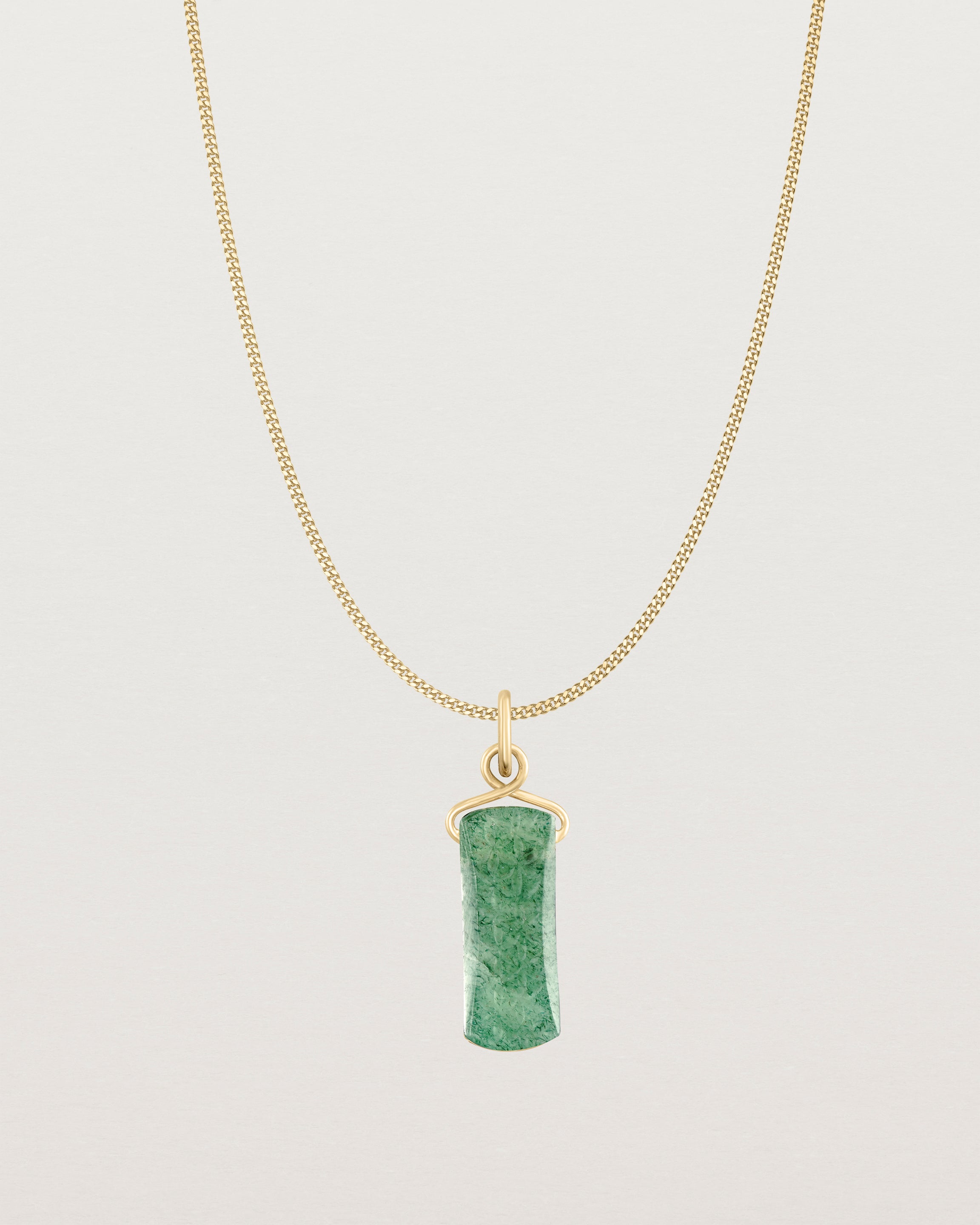 Saira Necklace | Jade & Simple Chain