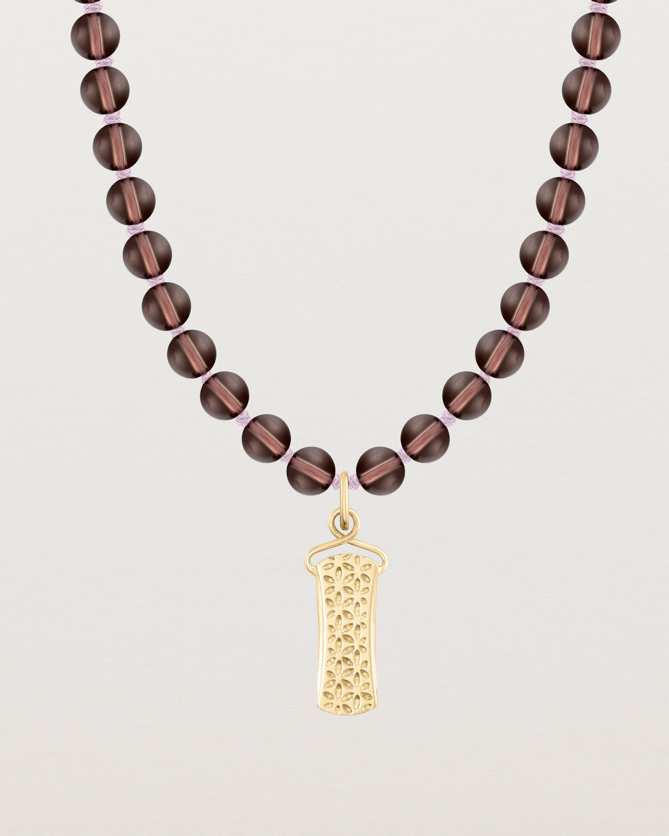 Saira Necklace | Sashi Smokey Quartz