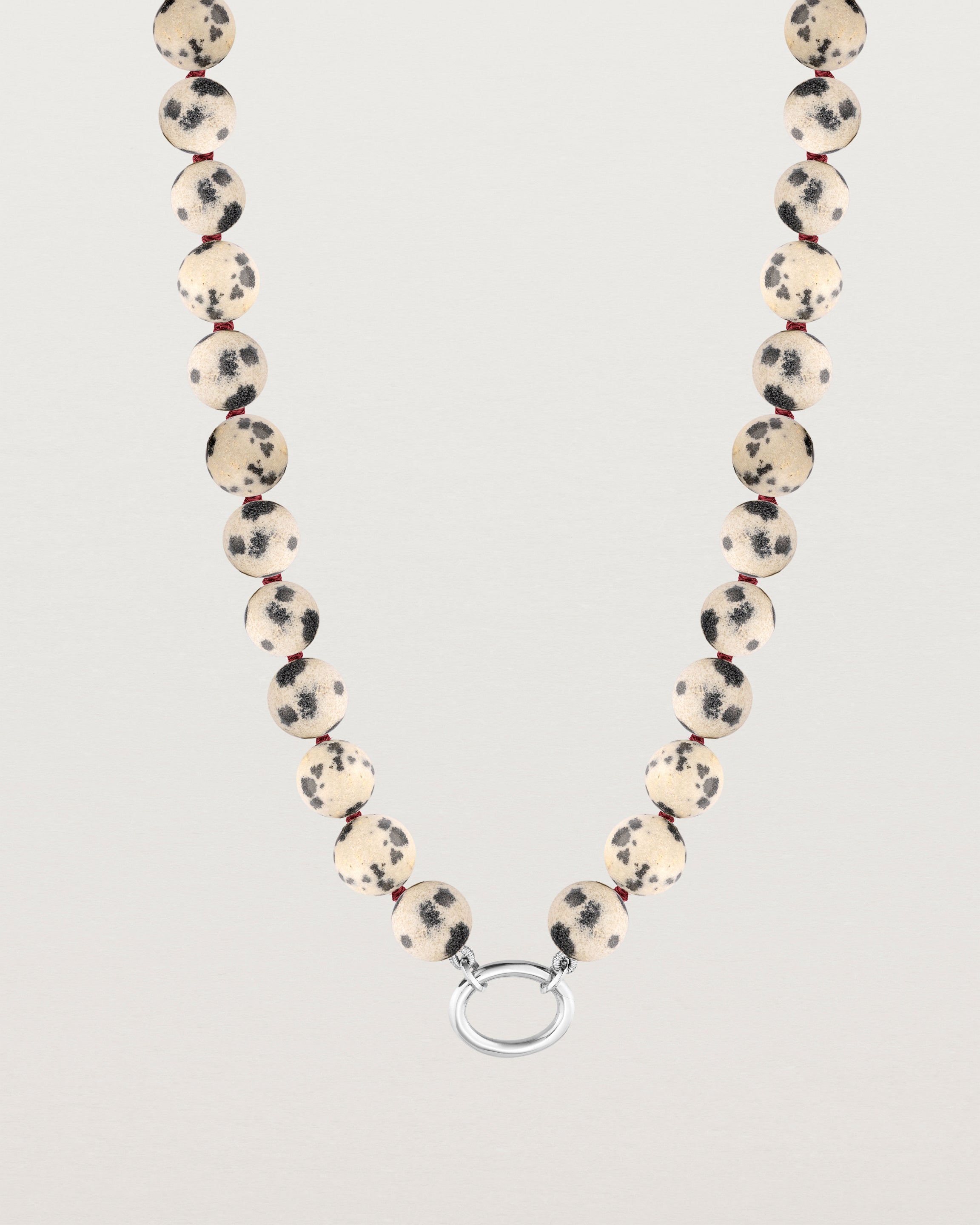 Sana Charm Necklace | Dalmatian Jasper