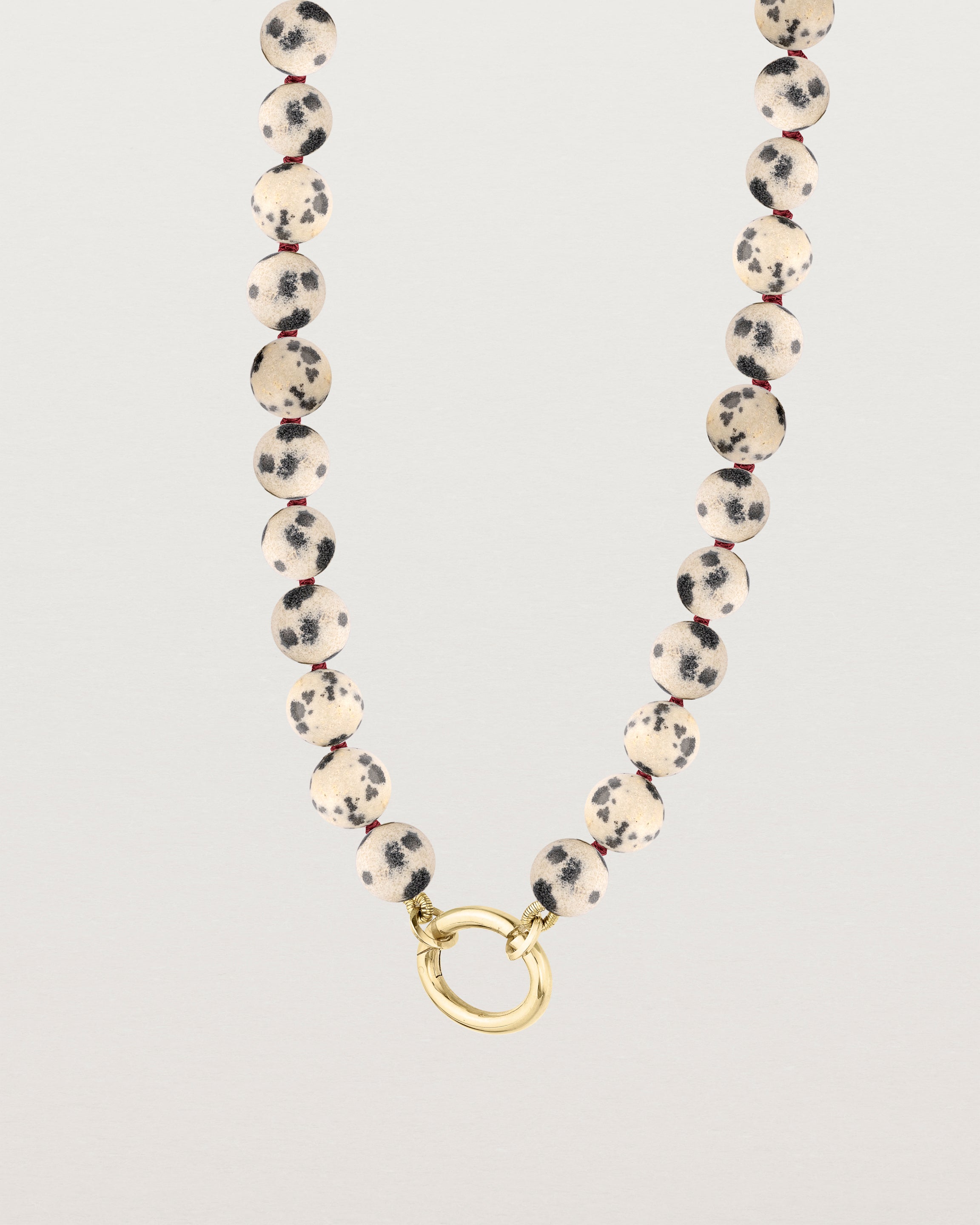 Sana Charm Necklace | Dalmatian Jasper