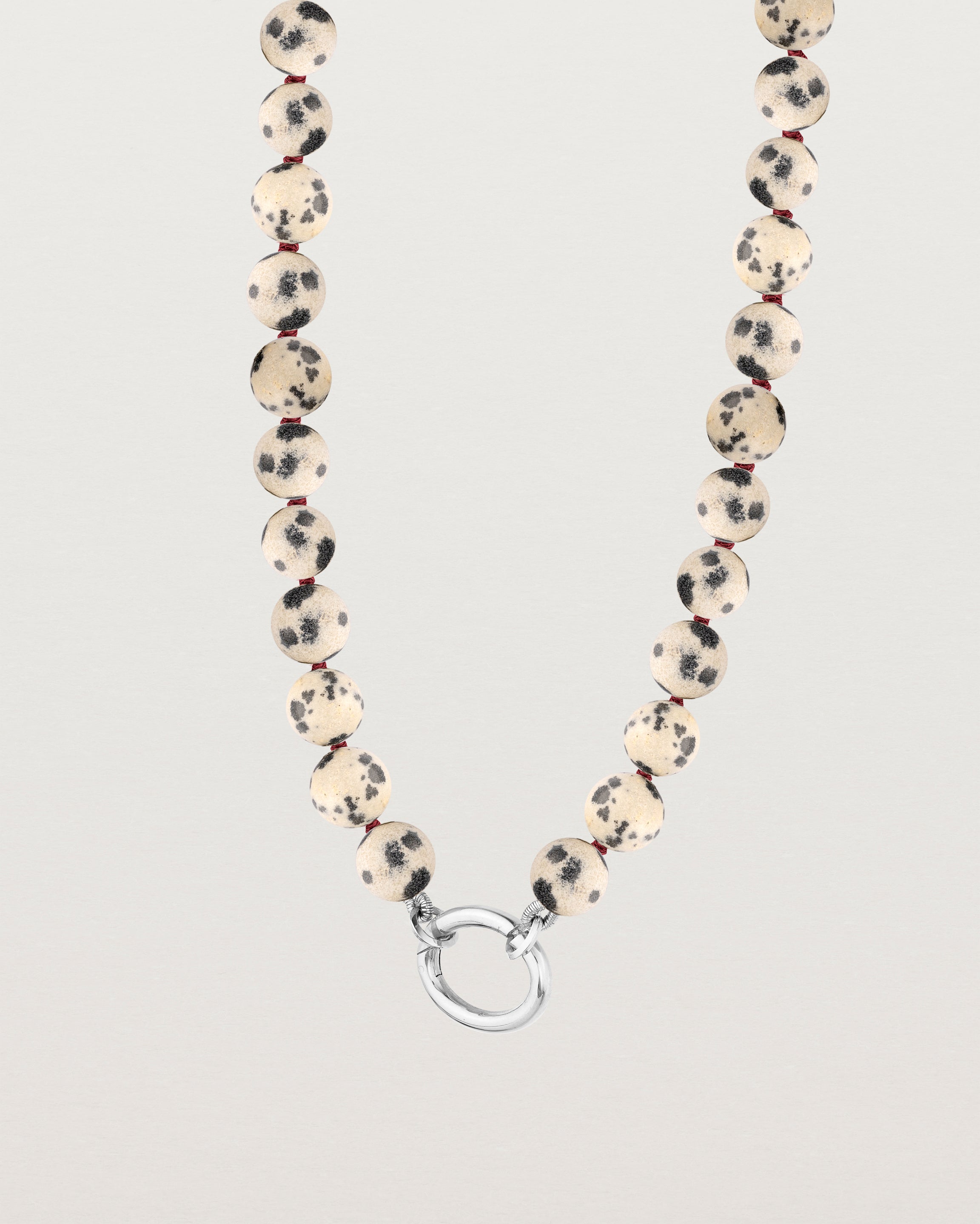 Sana Charm Necklace | Dalmatian Jasper