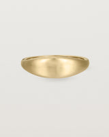 Front view of the Seule Ring in Yellow Gold.