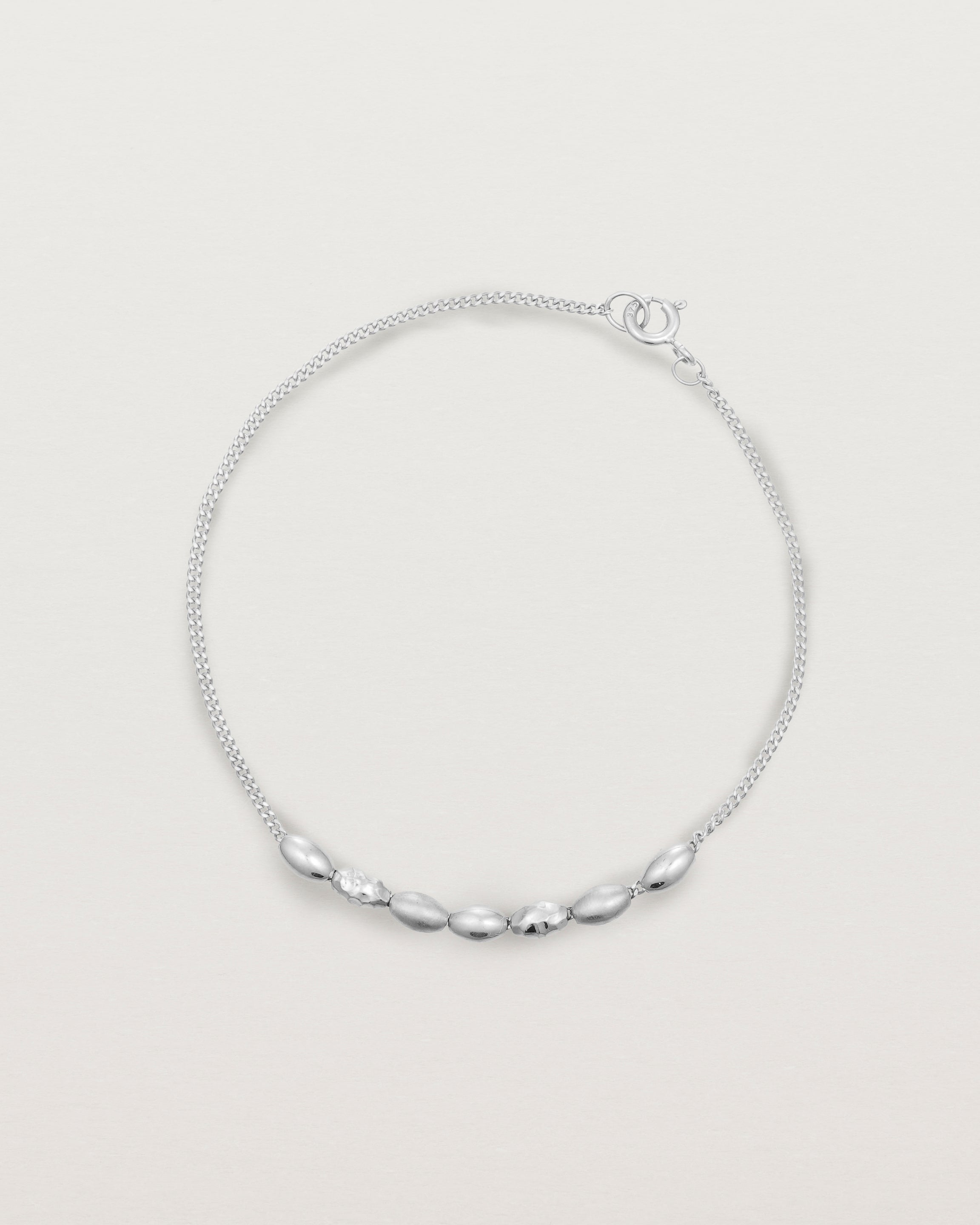 Sterling Silver Chain featuring seven charms