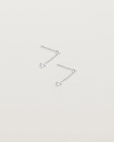A pair of Tellue Drop Studs in Sterling Silver.