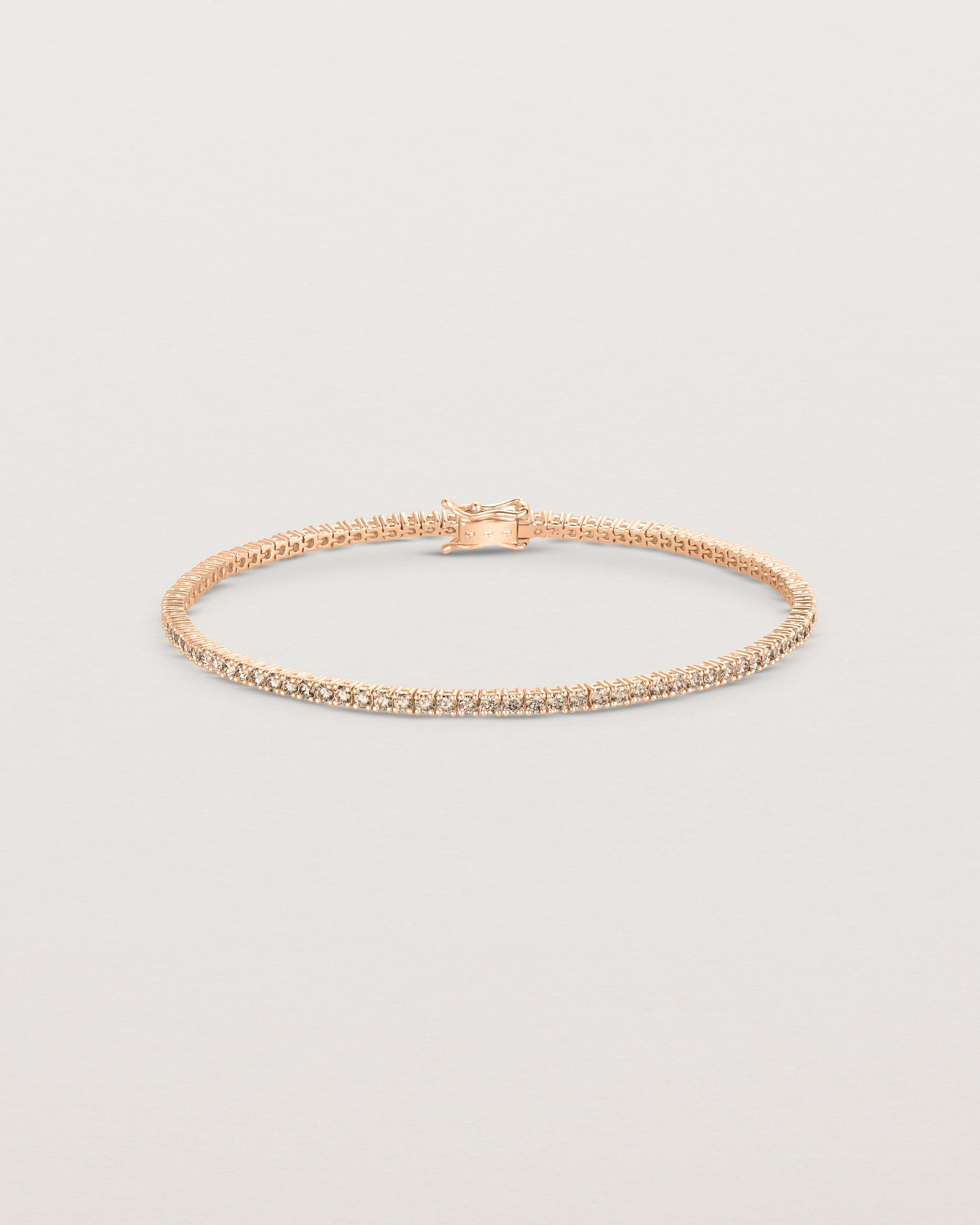 Leora Tennis Bracelet | Champagne Diamond