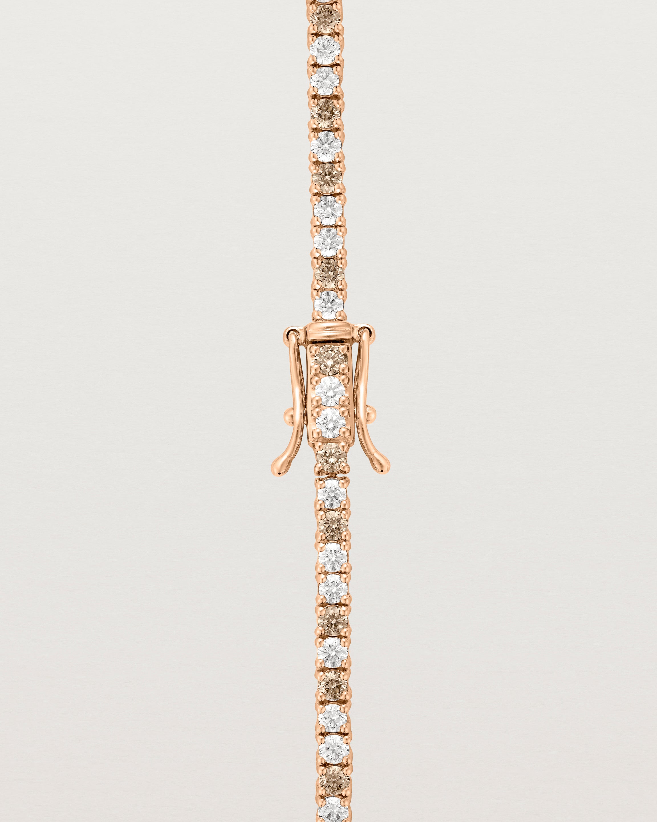 Leora Tennis Bracelet | Champagne & White Diamond