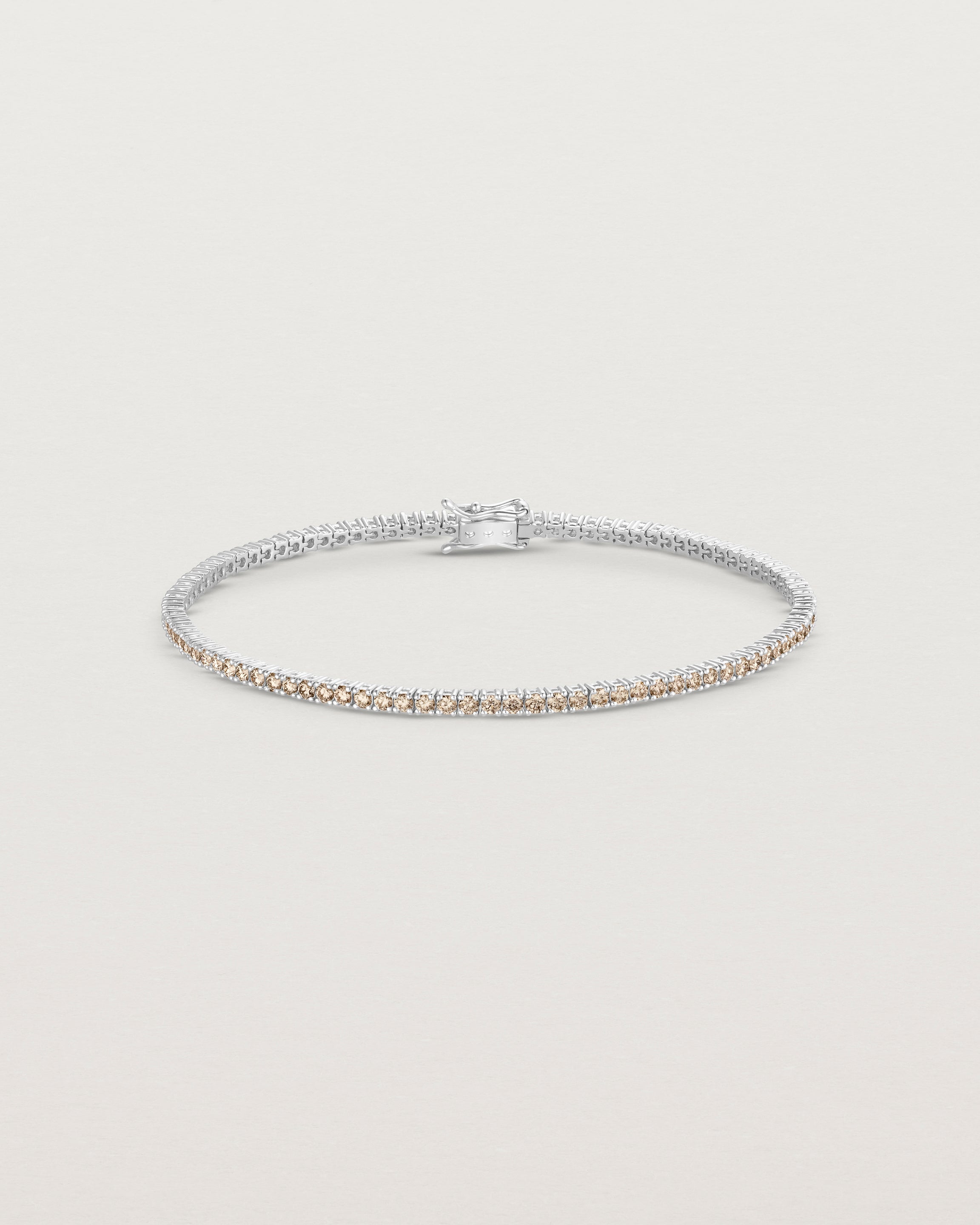 Leora Tennis Bracelet | Champagne Diamond