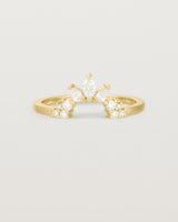 Front view of the Thalia Crown Ring | Fit Ⅱ | Yellow Gold.