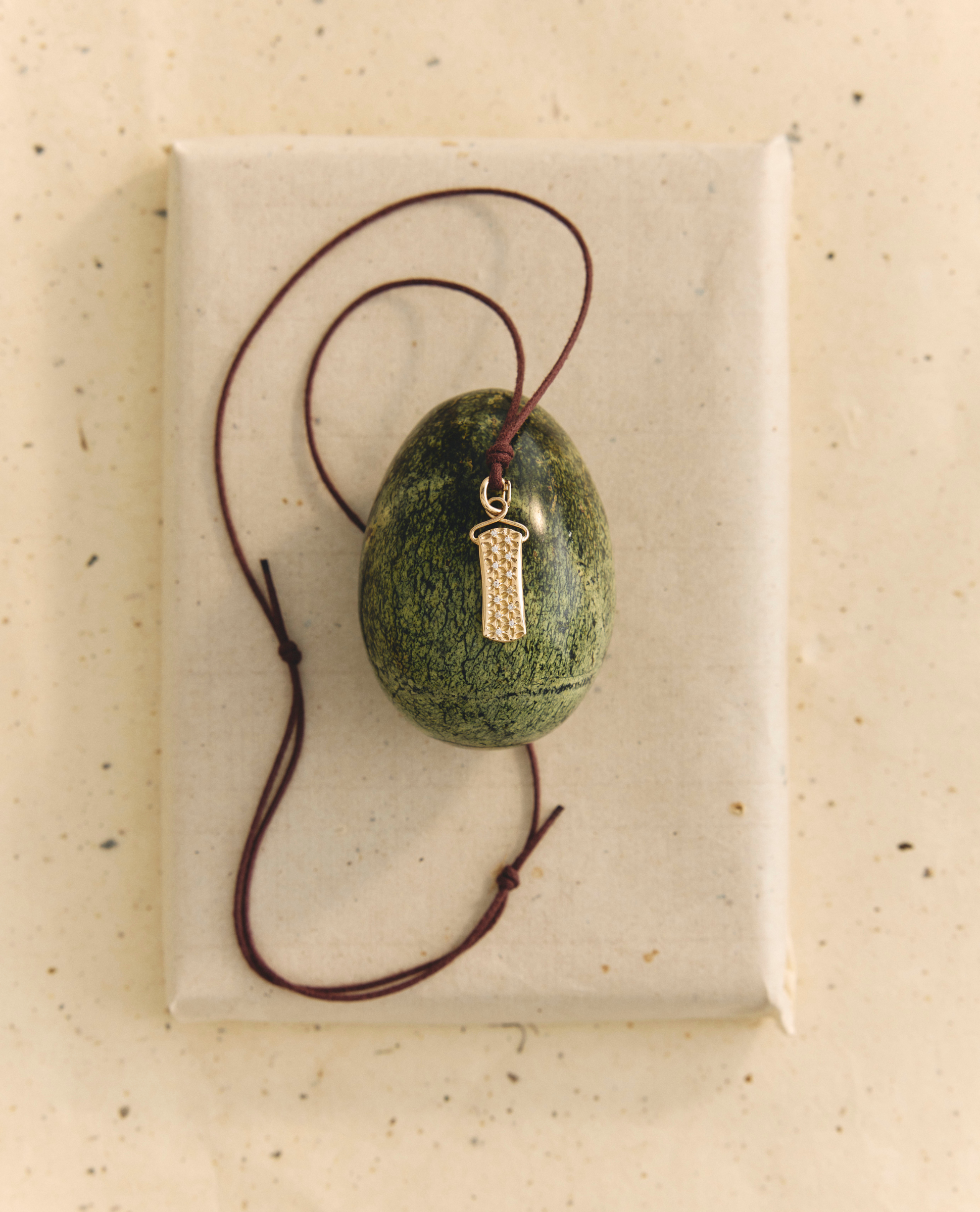 Saira Necklace | Birthstone & Cotton Cord