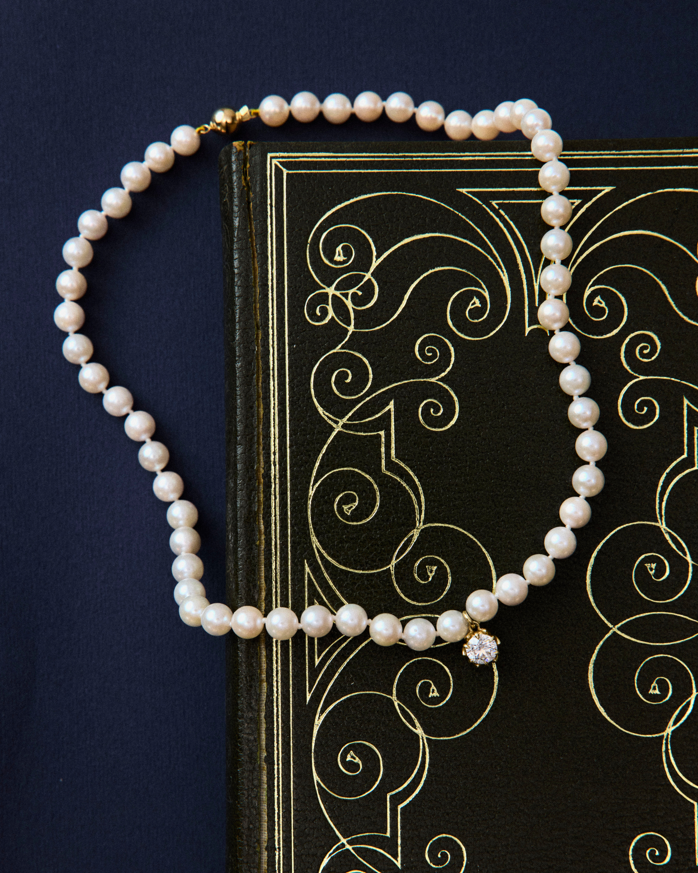 Margaux Necklace | Pearl & Laboratory Grown Diamond