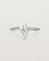 Front view of the Willow Ring | Birthstone | Sterling Silver.