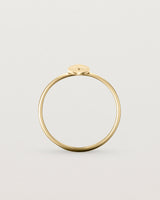 Standing view of the Willow Ring | Birthstone | Yellow Gold.