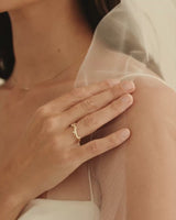 video of model wearing diamond ember ring