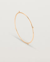 Standing view of the Alya Bangle in Rose Gold.