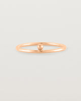 rose gold fine ring with a single dot detail