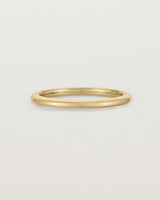 Front view of the Bold Curve Ring | 2mm | Yellow Gold.
