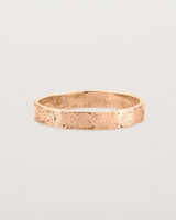 Front view of the Naum Stacking Ring in Rose Gold. 