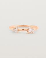 Front view of the Freya Cluster Ring | Diamonds in Rose Gold.