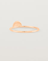 Back view of the Jia Ring in Rose Gold.