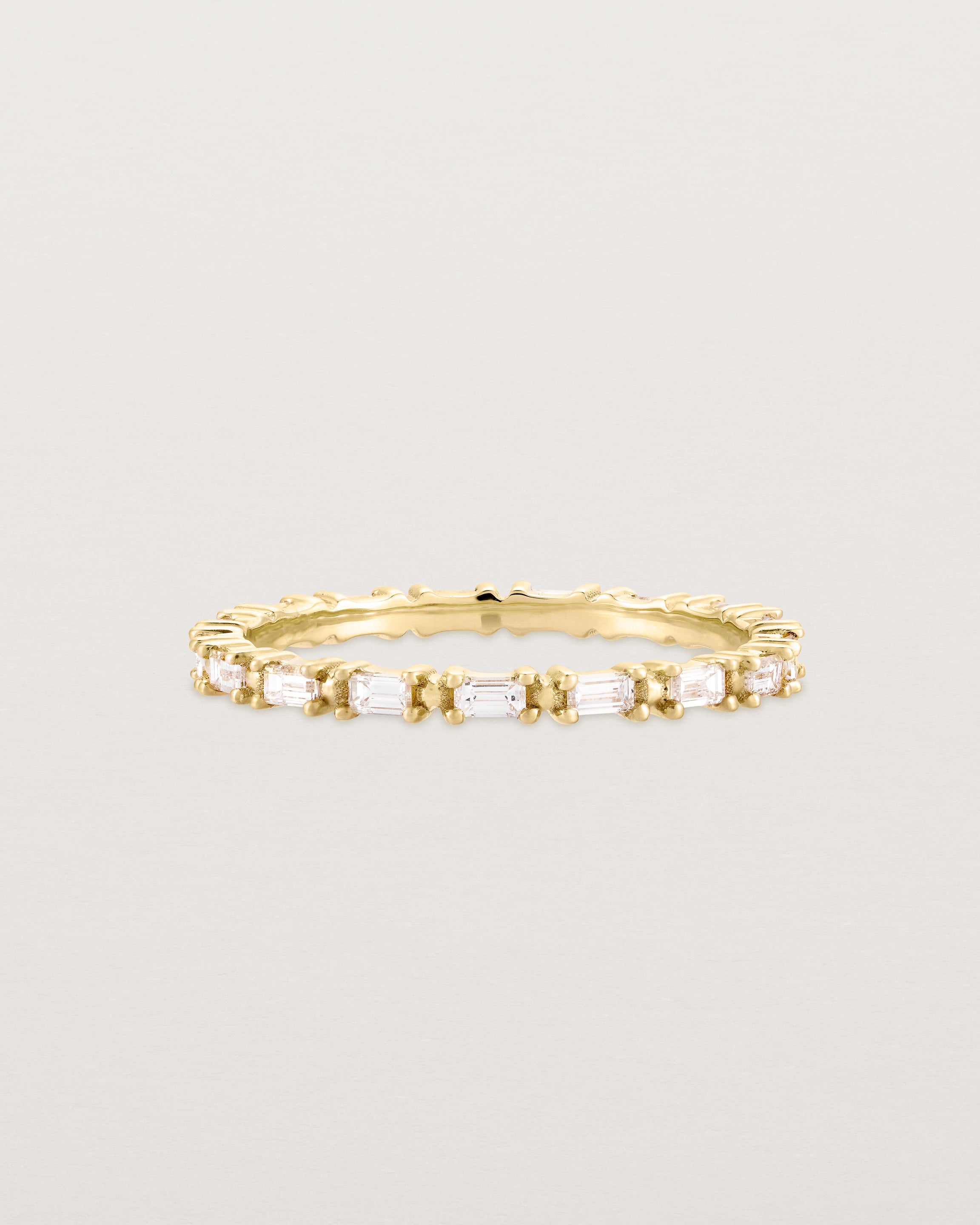 Front view of the Khyati Ring | Diamonds in Yellow Gold.
