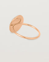 Back view of the Mana Ring in Rose Gold.