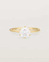 Mandala Solitaire Ring | Laboratory Grown Diamonds | Yellow Gold
