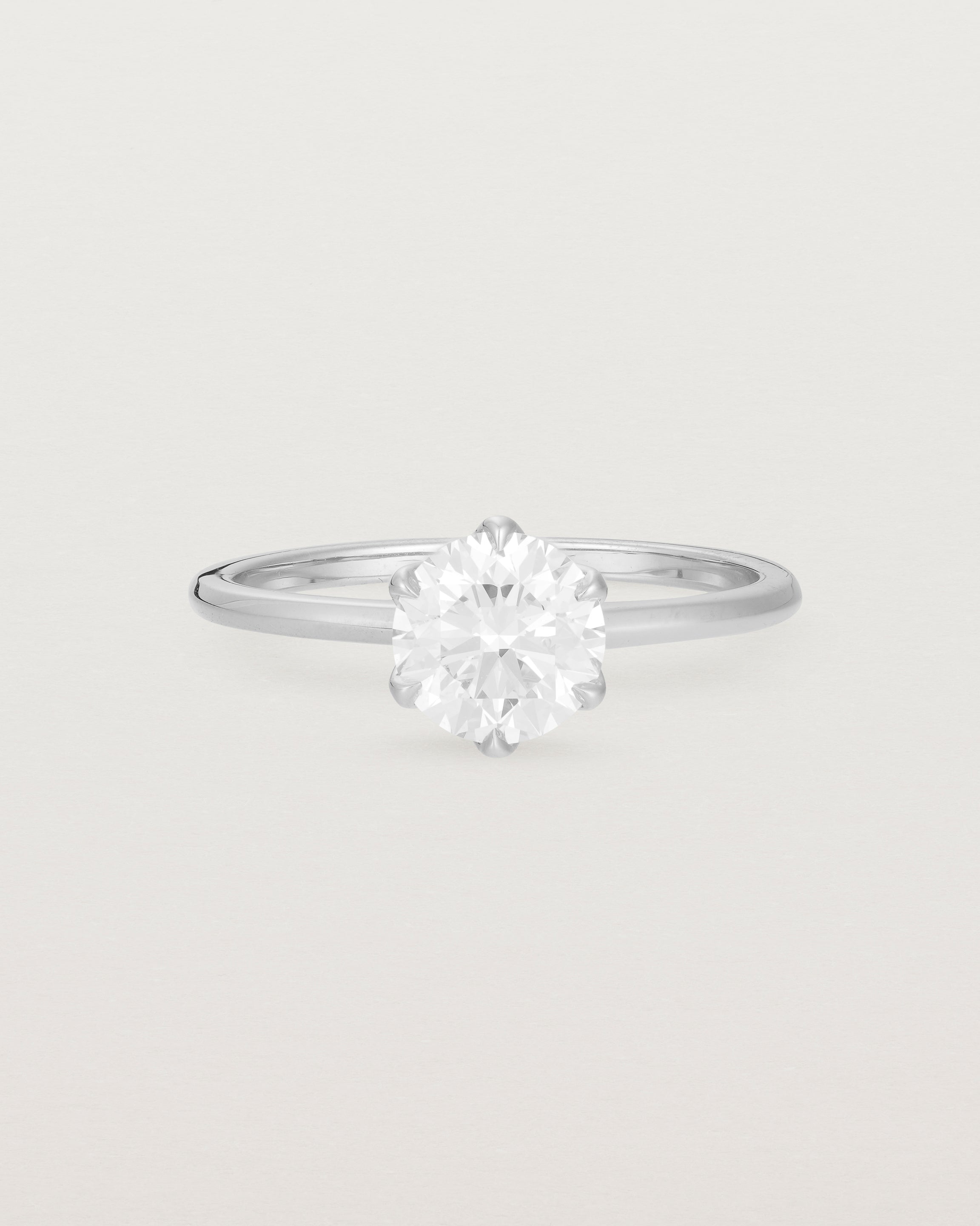 Mandala Solitaire Ring | Laboratory Grown Diamonds | White Gold