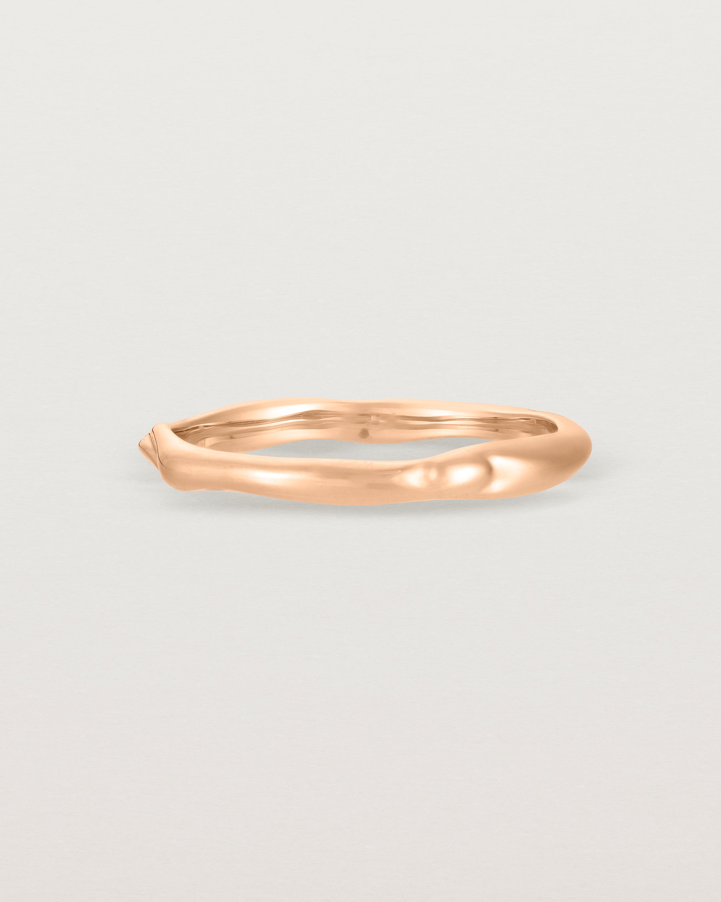 The Organic Wedding Ring | 2mm in Rose Gold.