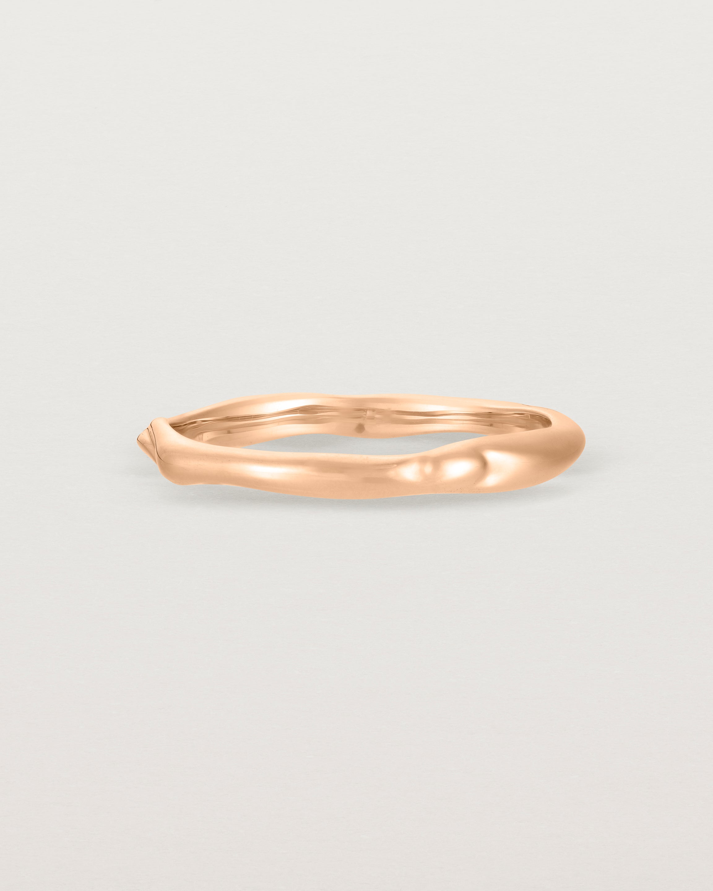 The Organic Wedding Ring | 2mm in Rose Gold.
