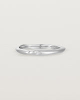 The Organic Wedding Ring | 2mm in White Gold.