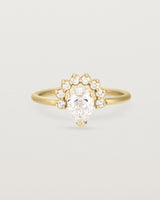 Front view of the Rose Ring | Laboratory Grown Diamonds | Yellow Gold.