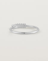 Back view of the Sena Wrap Ring | Diamonds in White Gold.
