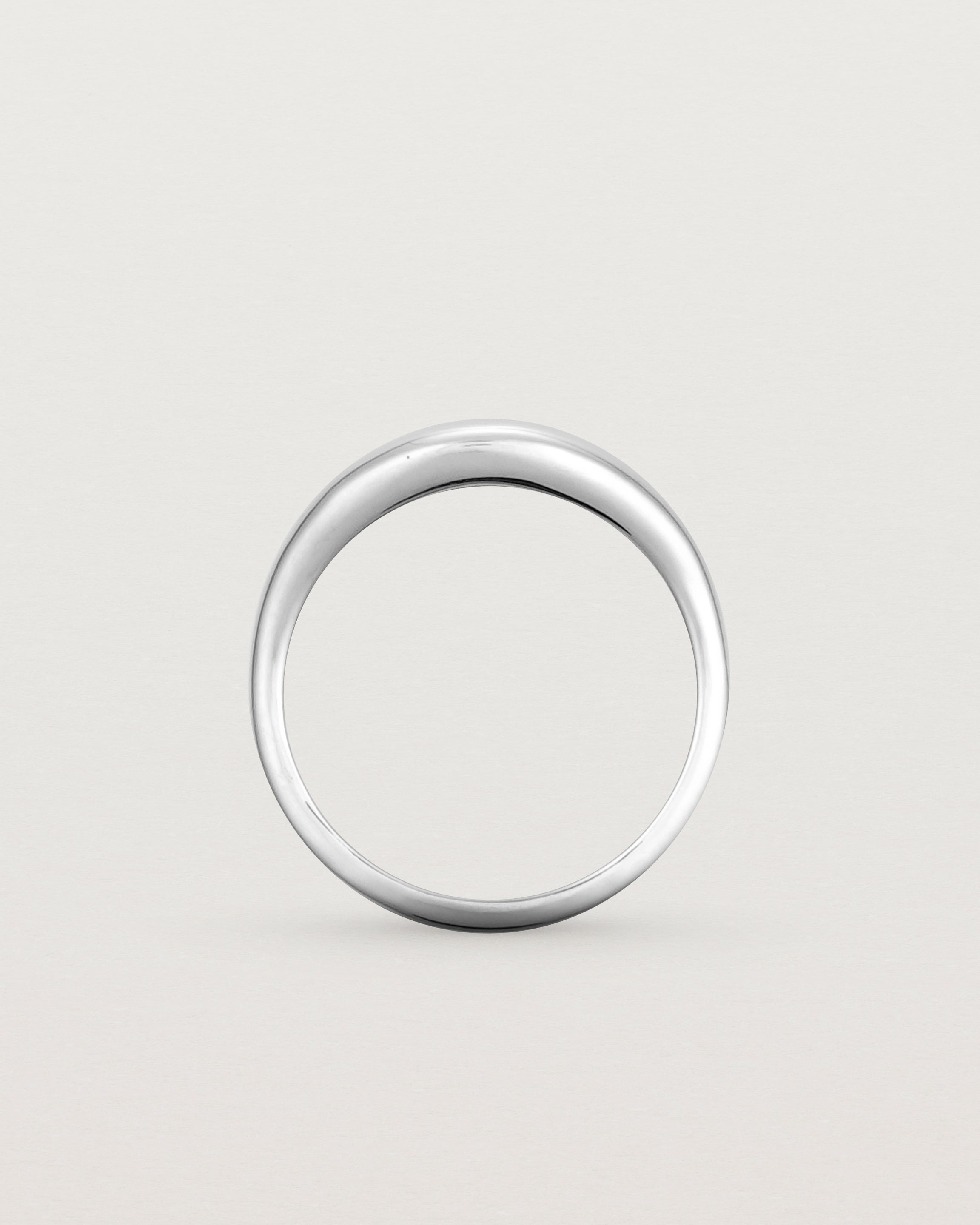 Standing view of the Seule Ring | Sterling Silver.