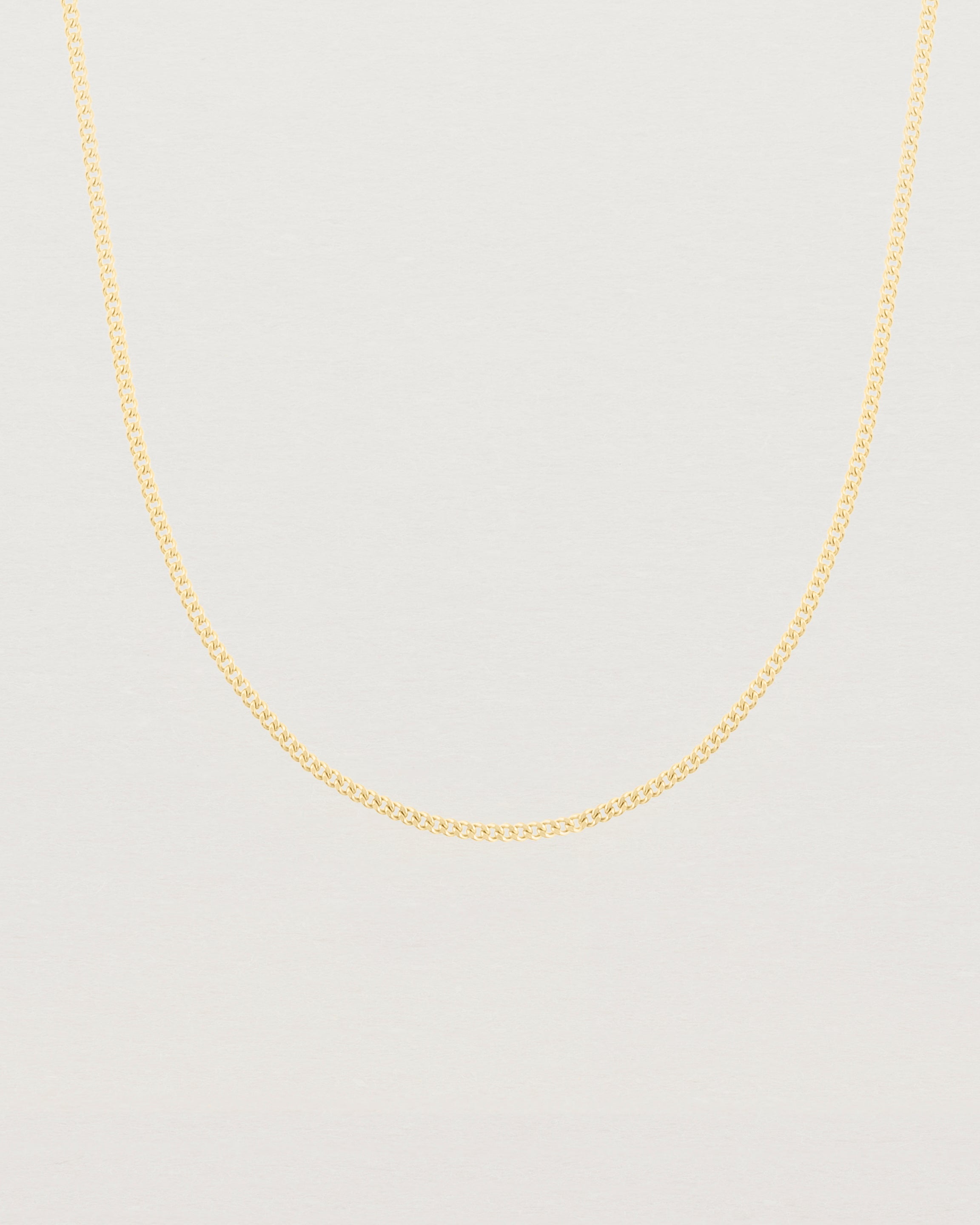 Front view of the Simple Chain Necklace | Yellow Gold