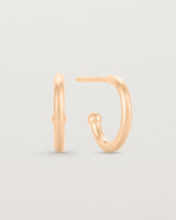 A pair of Suspend Hoops | Rose Gold