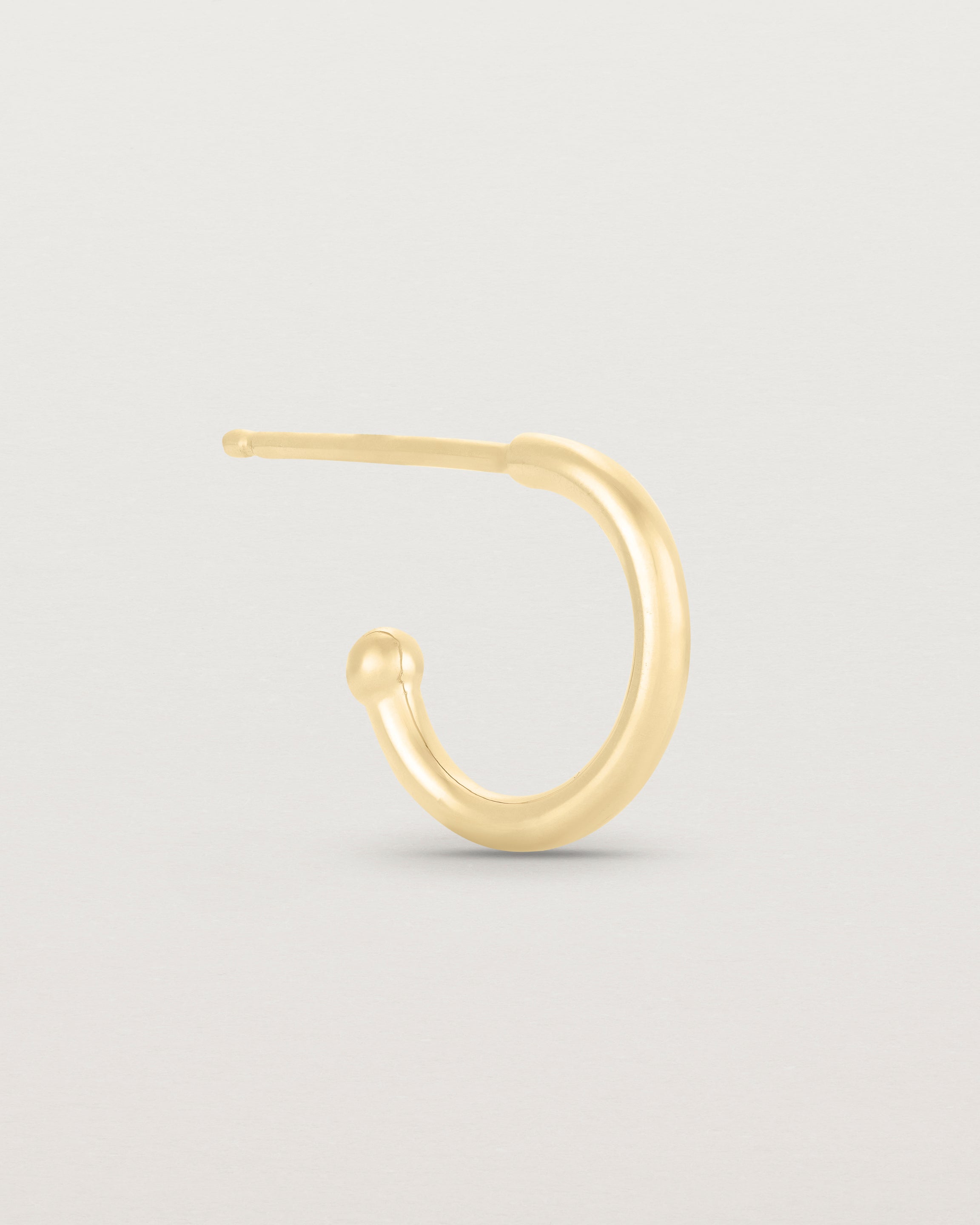 Side view of the Suspend Hoops | Yellow Gold