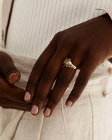 Dotted Gentle Point Ring