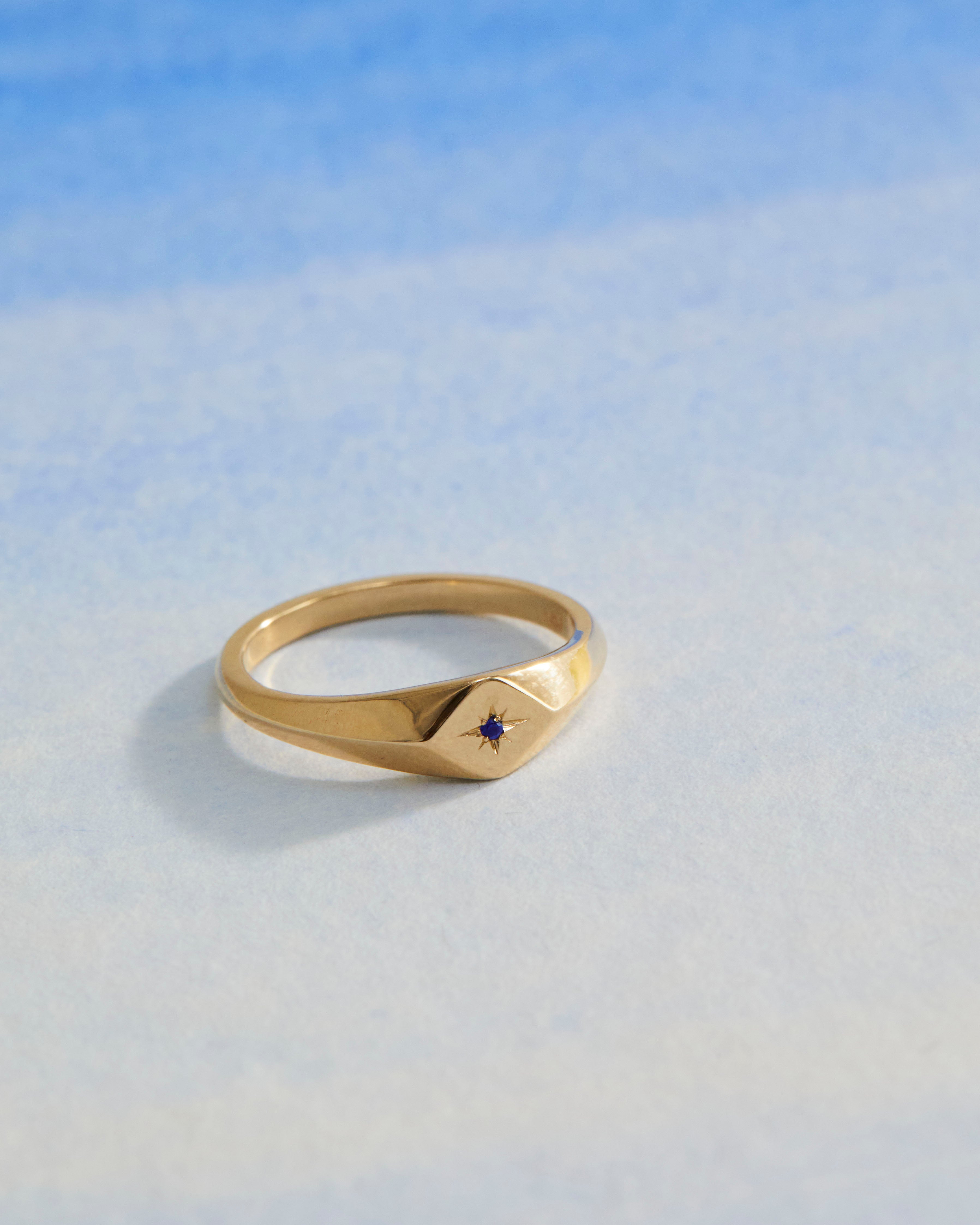 Nuna Signet Ring | Rose Gold | Natalie Marie Jewellery